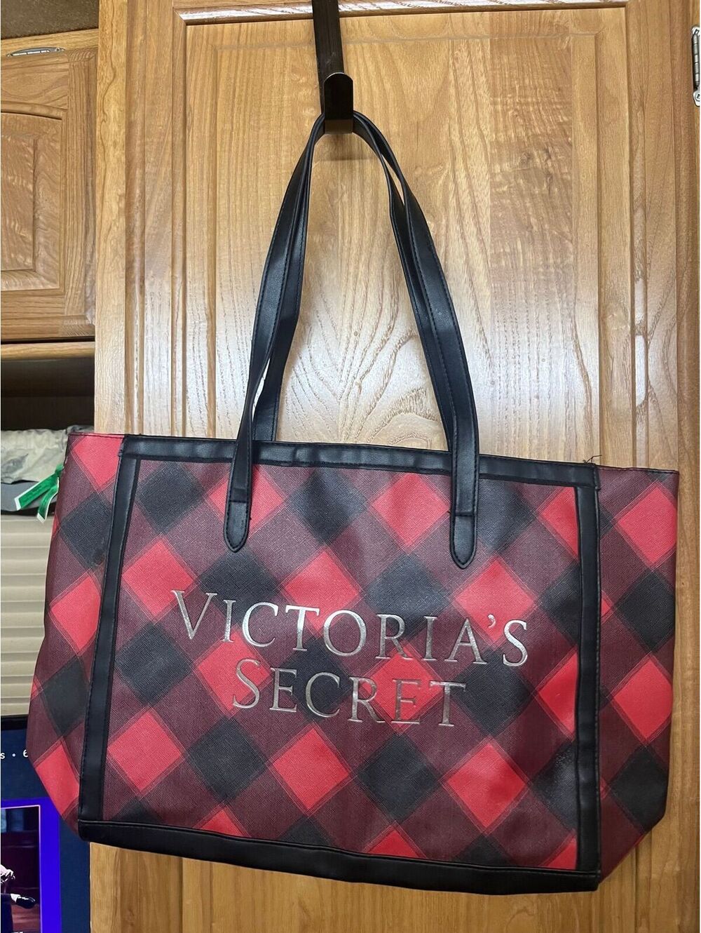 Victorias Secret Logo Carryall Lg Weekender Shopper Bag Tote NWT